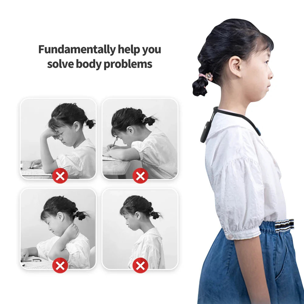 PostureSense Smart Posture Corrector – Vibration Reminder for Better Back & Neck Alignment