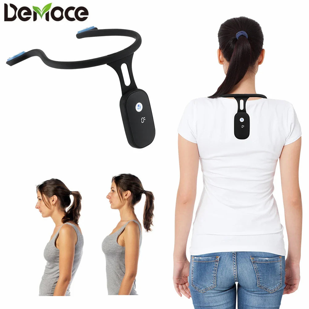 PostureSense Smart Posture Corrector – Vibration Reminder for Better Back & Neck Alignment